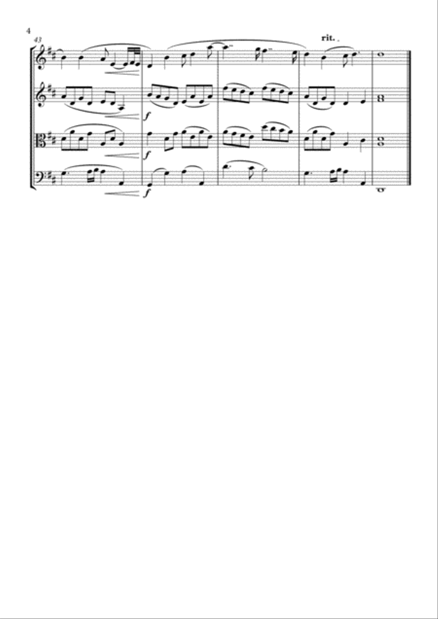 Grow Old With Me String Quartet scores gallery preview page 4