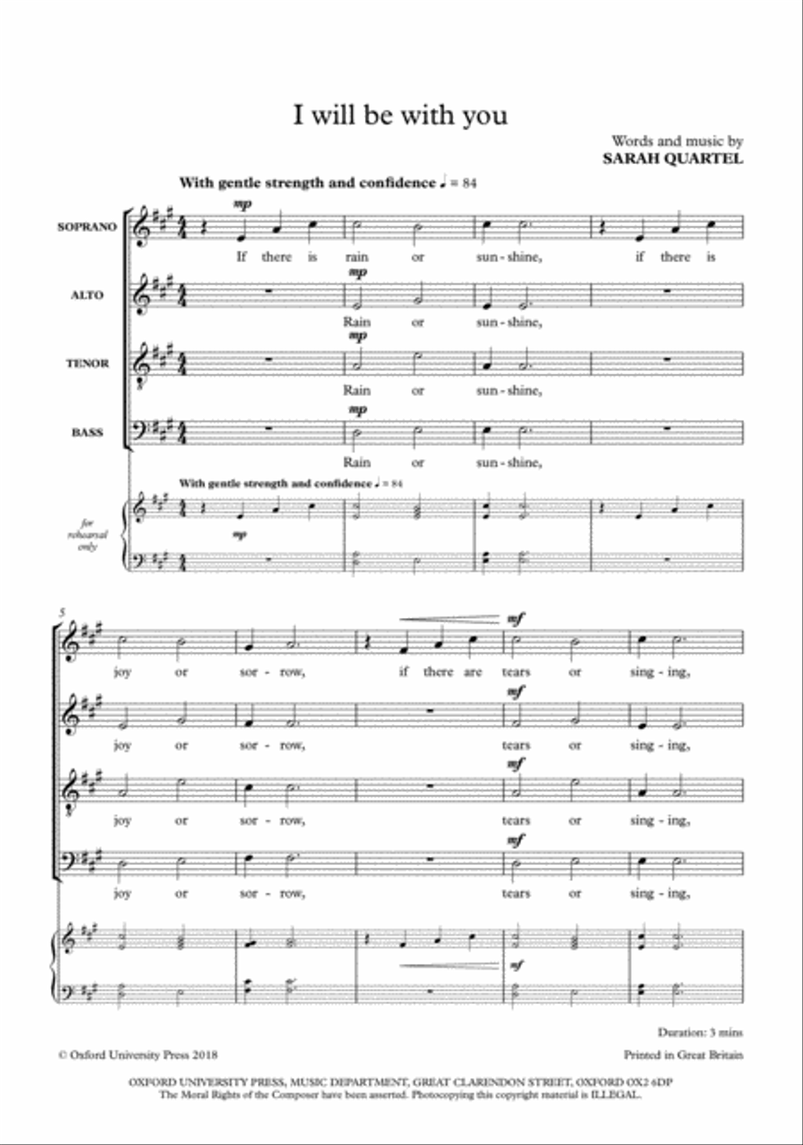 I will be with you 4-Part scores gallery preview page 2