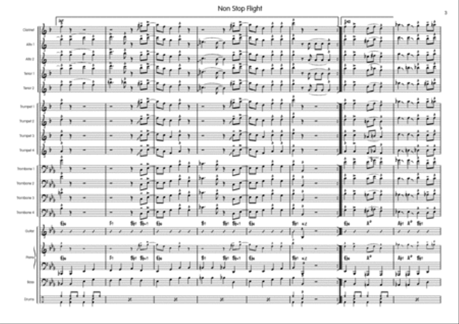 Non Stop Flight Big Band scores gallery preview page 4