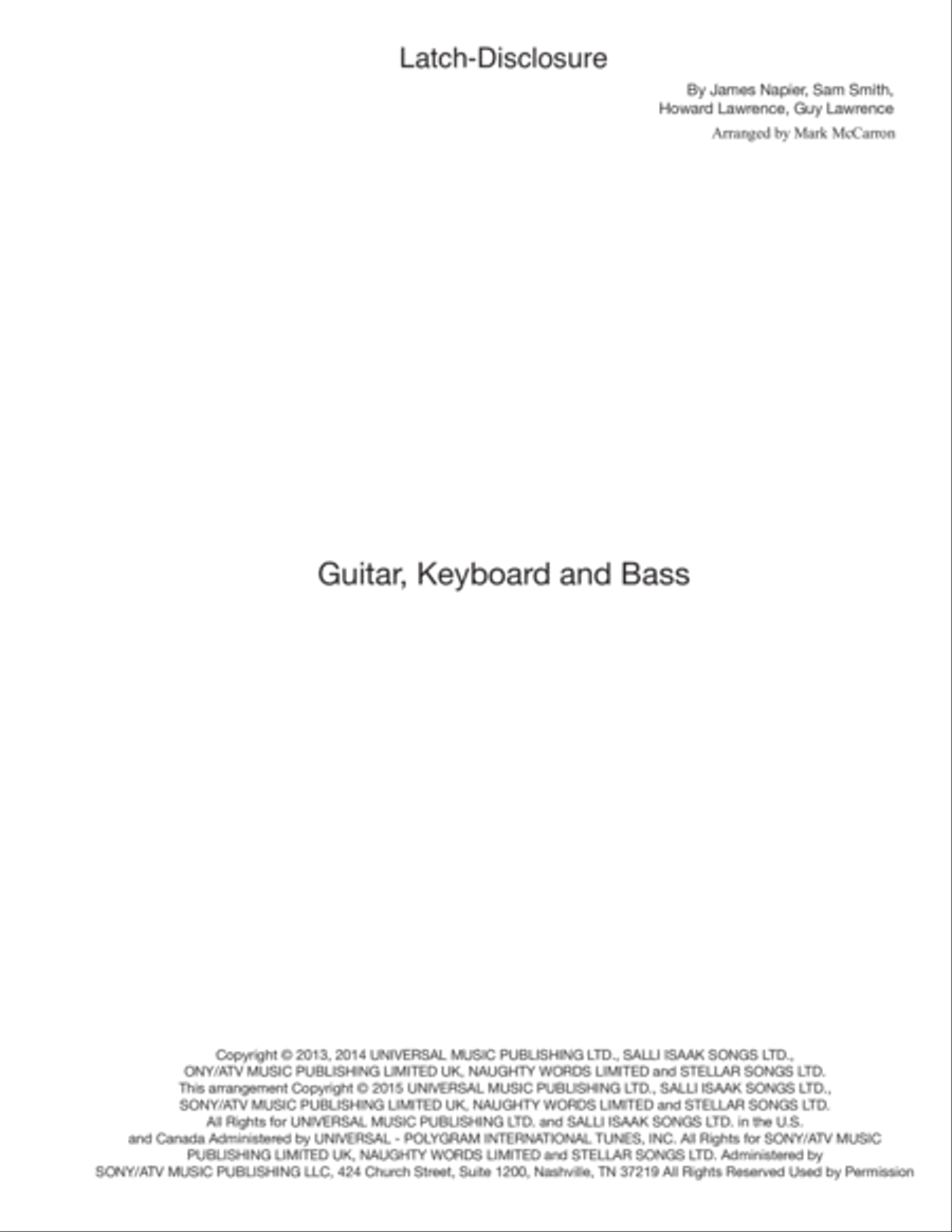 Latch Latch Small Ensemble scores gallery preview page 1