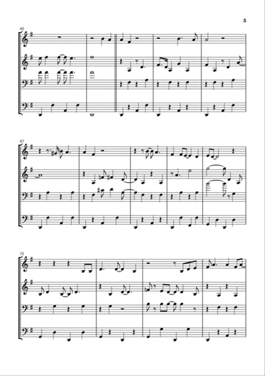 Life Is Beautiful Brass Ensemble scores gallery preview page 6