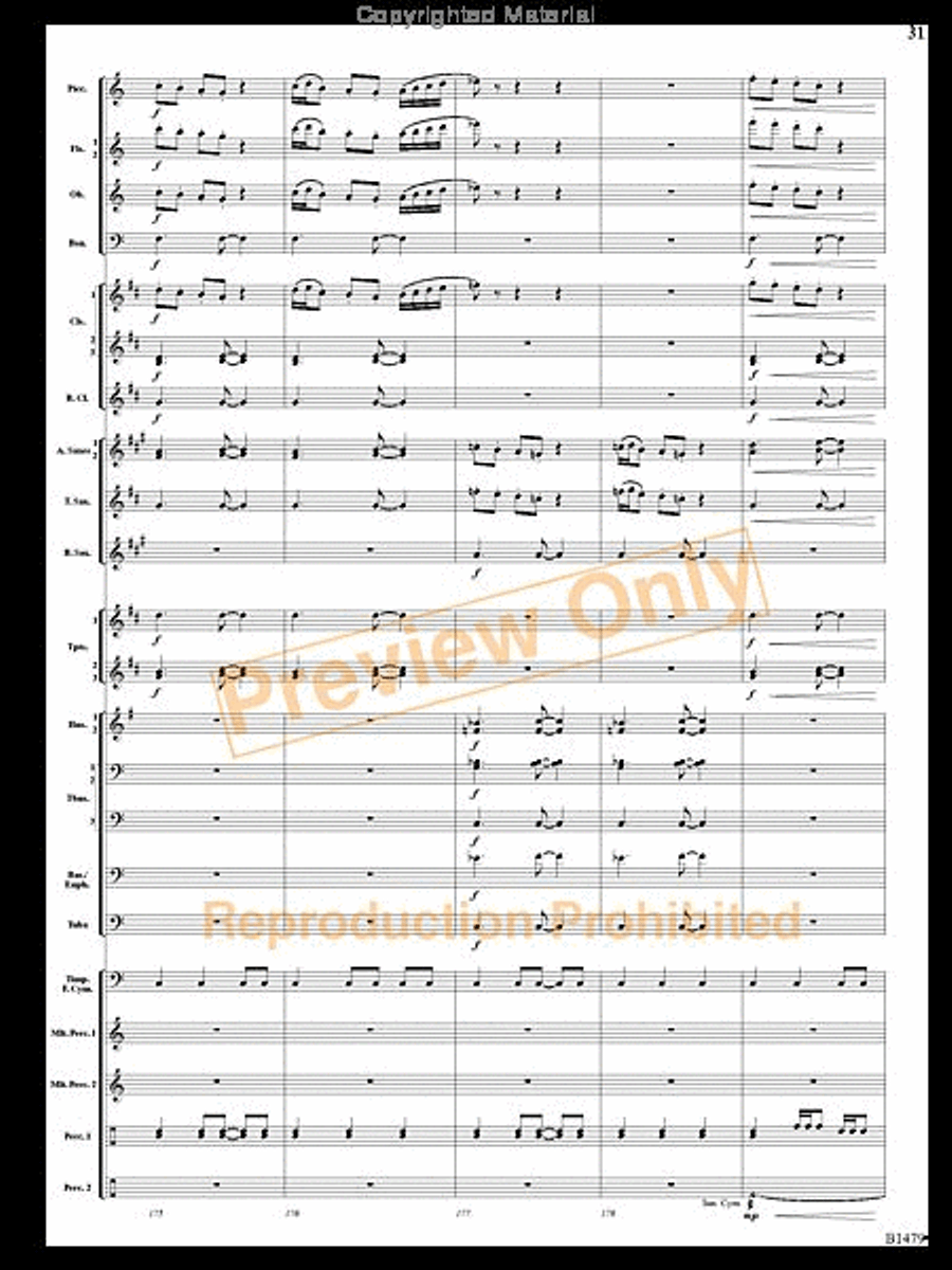 Gravity Wave Gravity Wave Concert Band scores gallery preview page 30