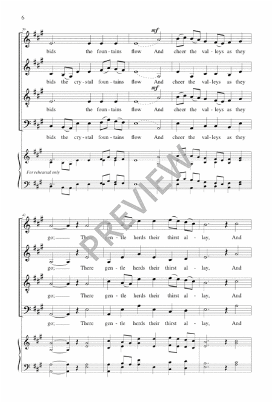 My Soul, the Great Creator Praise 4-Part scores gallery preview page 6