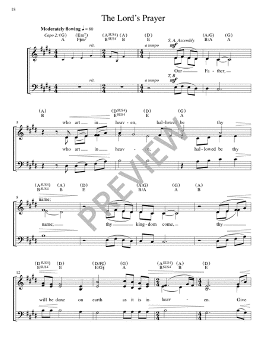 The Glendalough Mass - Guitar edition Guitar scores gallery preview page 19