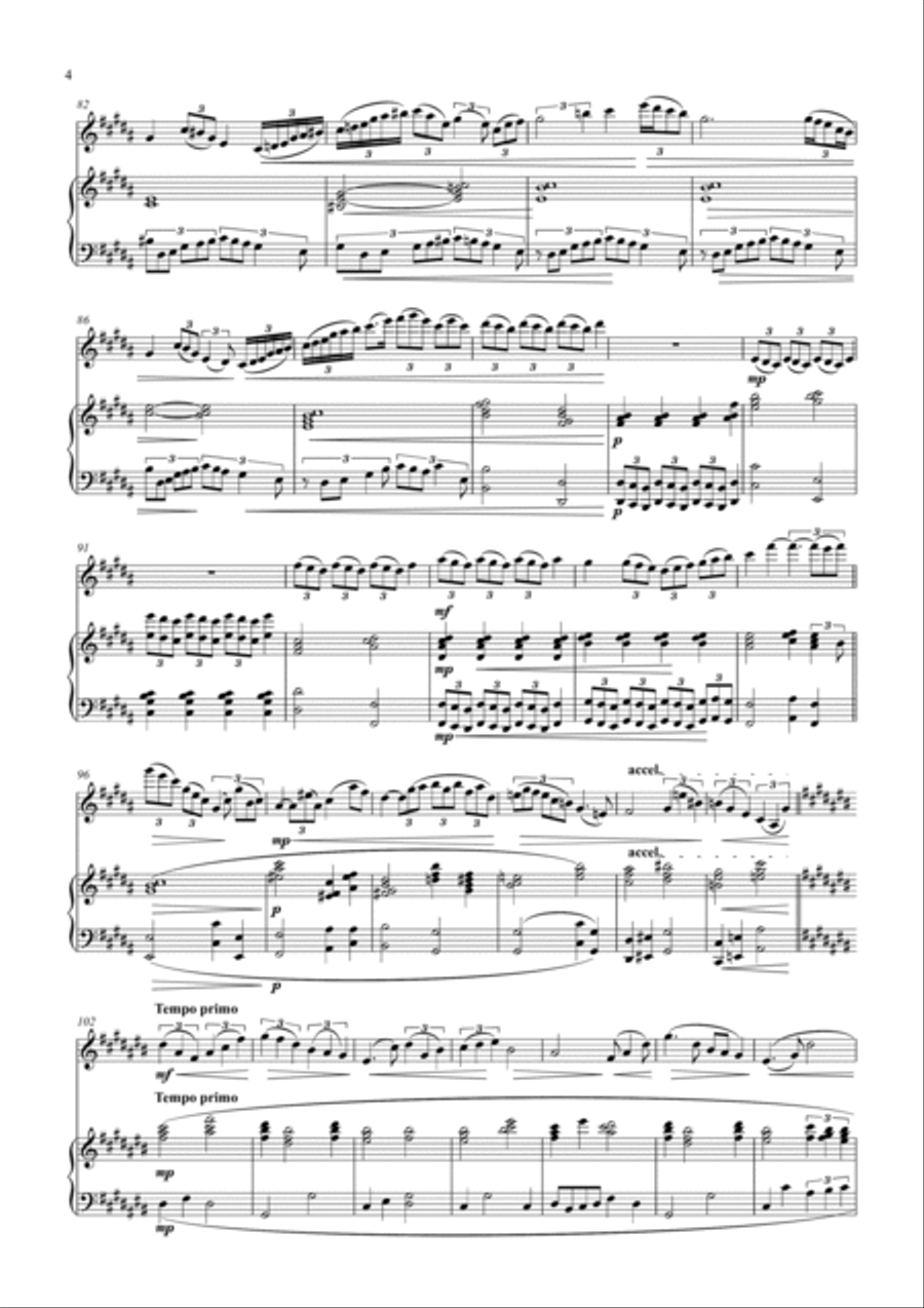 Chasing Clouds Piano scores gallery preview page 6