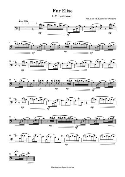 For Elise (Beethoven) - Easy Arrangement image number null