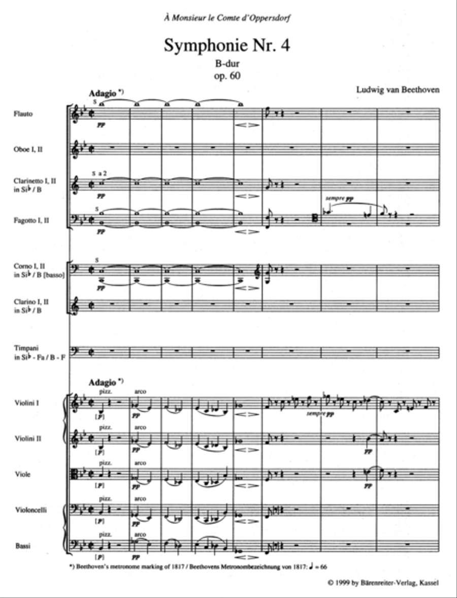 Symphony, No. 4 B flat major, Op. 60 Orchestra scores gallery preview page 2