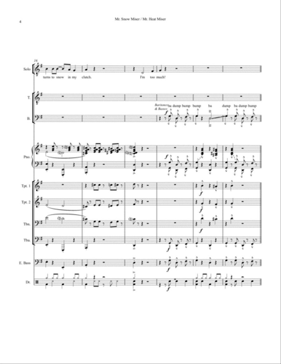 Snow Miser Small Ensemble scores gallery preview page 4