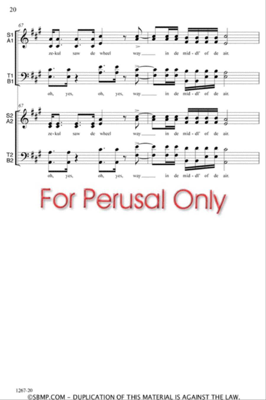 Ezekiel - SATB Double Choir Octavo 4-Part scores gallery preview page 20