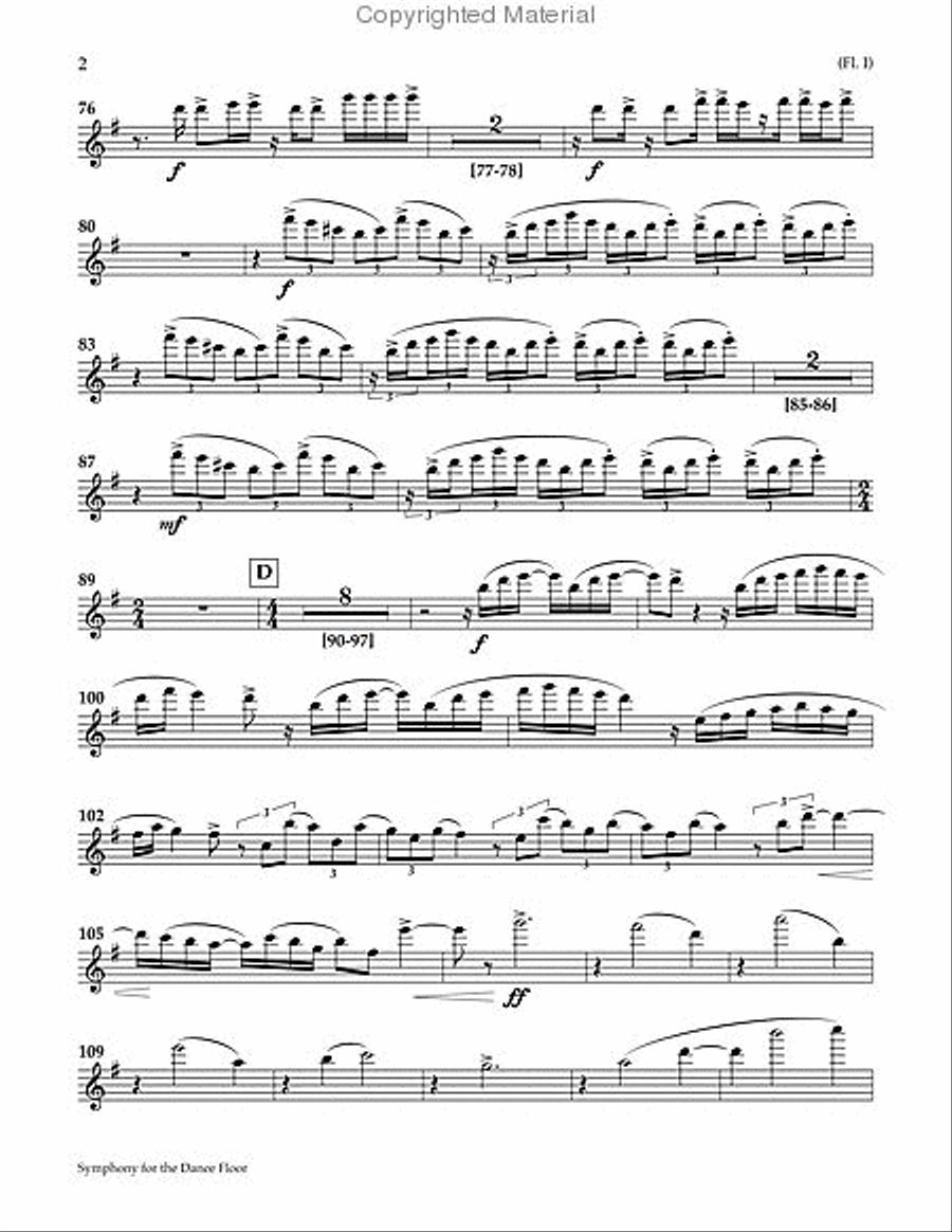 Club Dance Manifesto Orchestra scores gallery preview page 3