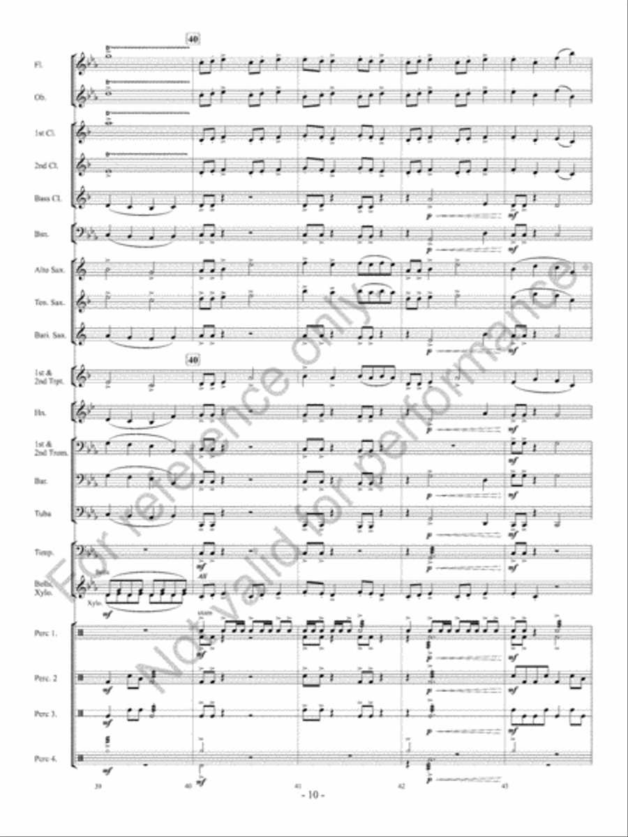 Ancient Conquest Concert Band scores gallery preview page 11
