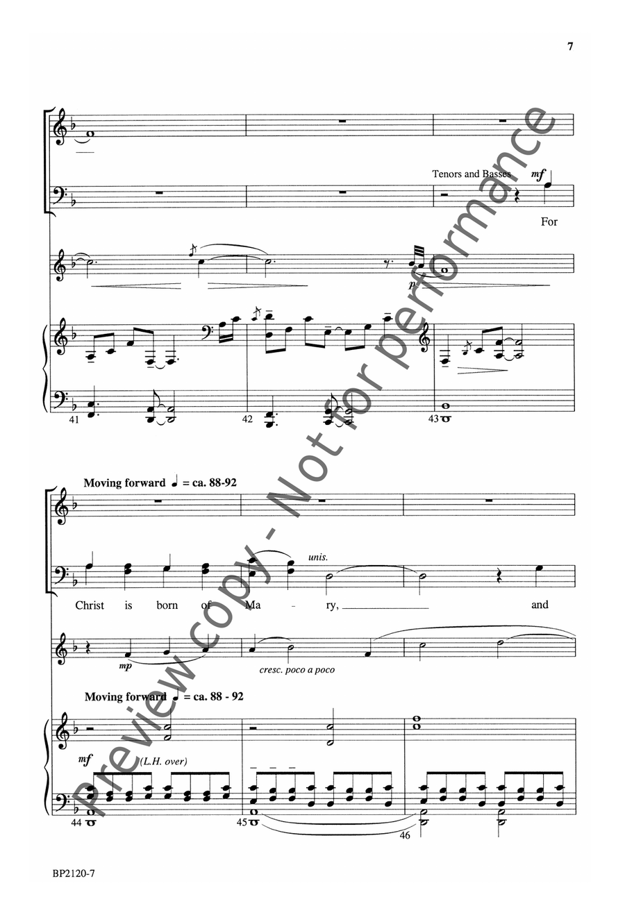 O Little Town of Bethlehem SATB - Forrest 4-Part scores gallery preview page 8