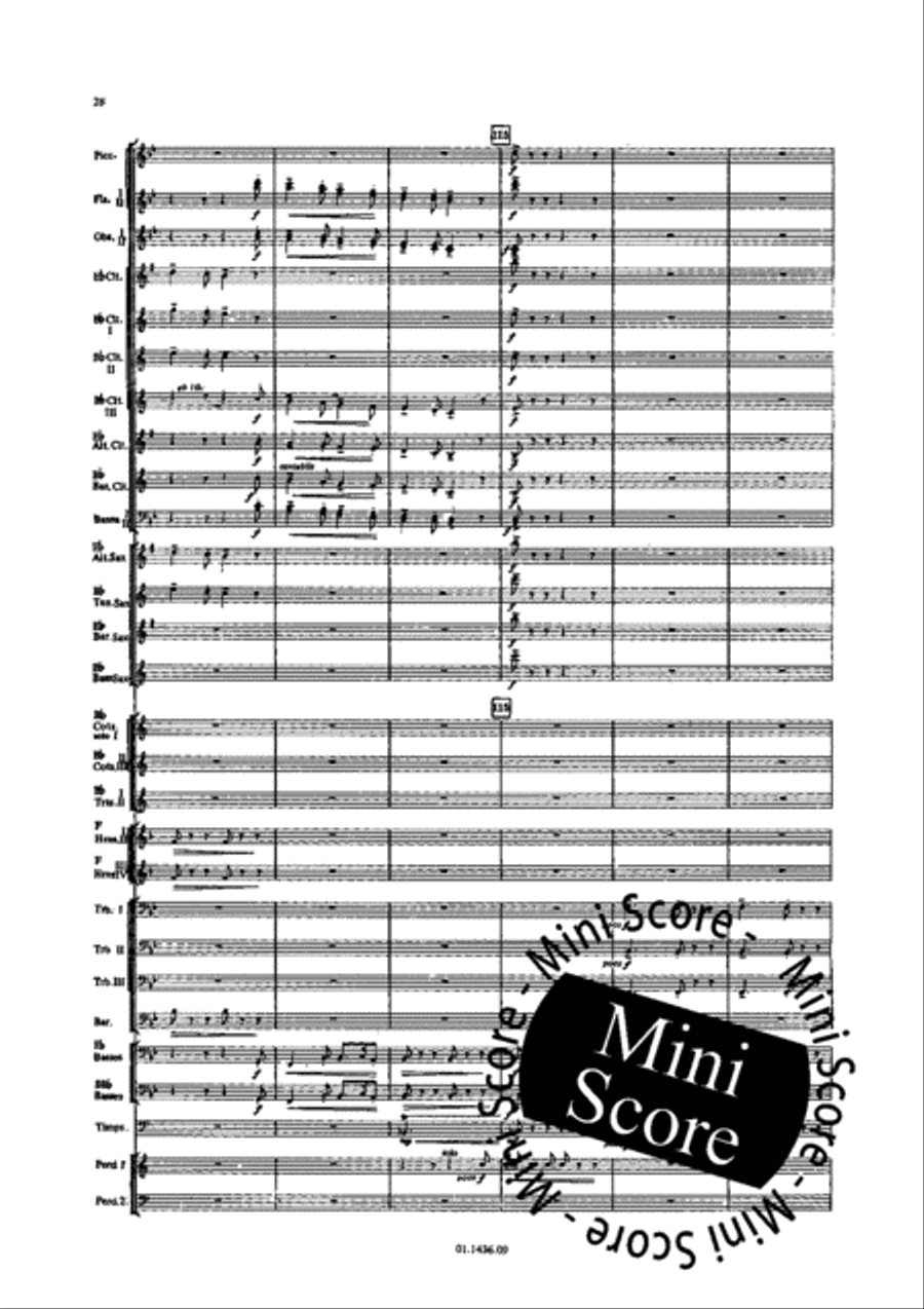 Two Songs Without Words Concert Band scores gallery preview page 32