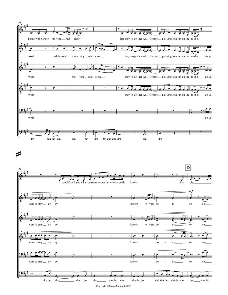 Aren't You Lovely Aren't You Lovely 4-Part scores gallery preview page 4