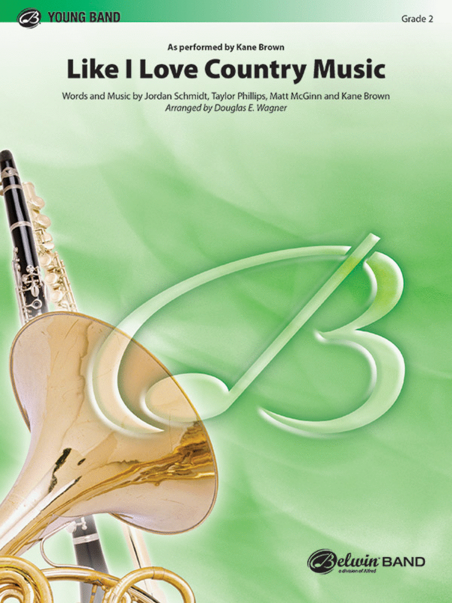 Like I Love Country Music Concert Band scores gallery preview page 1