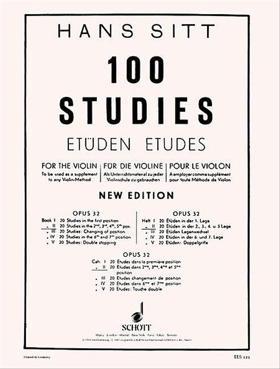 100 Studies, Op. 32 - Book 2 Violin Solo scores gallery preview page 1