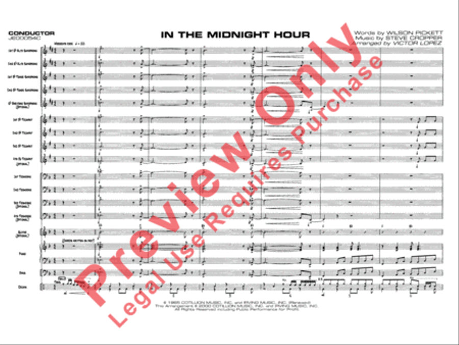 In the Midnight Hour Jazz Ensemble scores gallery preview page 3