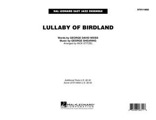 Book cover for Lullaby Of Birdland - Conductor Score (Full Score)