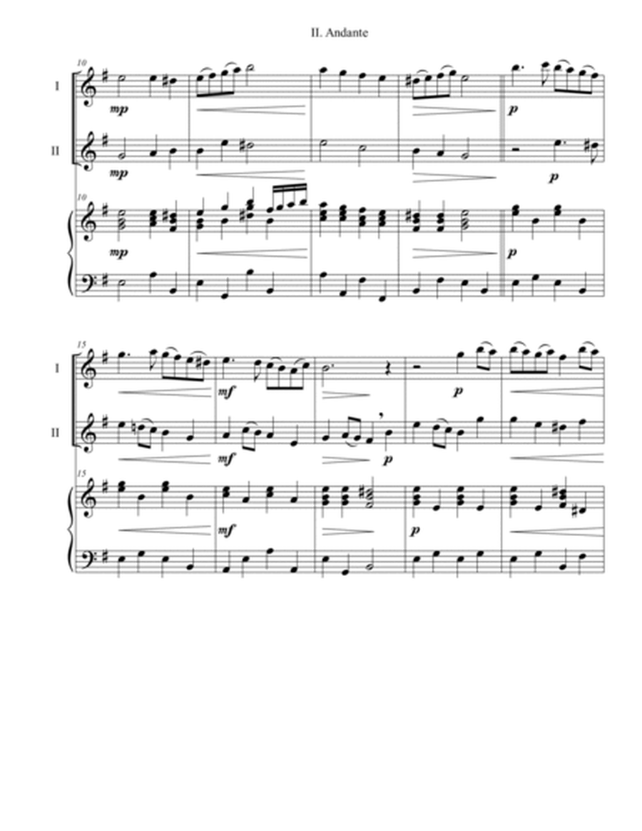 Six Concert Trios for Two Flutes & Piano (Level 1, Beginner) image number null