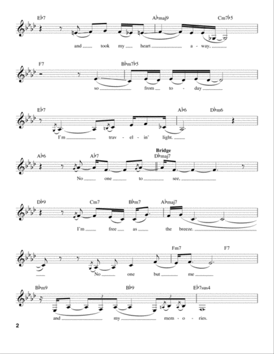 Trav'lin' Light Trav'lin' Light Voice scores gallery preview page 2