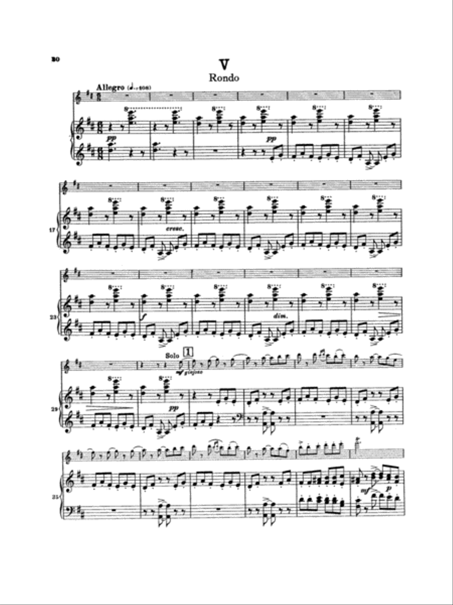 Lalo: Symphony Espagnole, Op. 21 Violin Solo scores gallery preview page 1