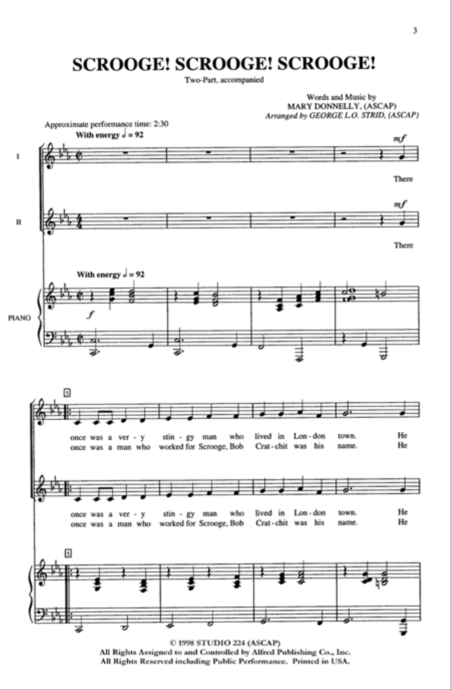 Scrooge, Scrooge, Scrooge 2-Part scores gallery preview page 12