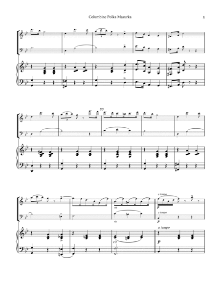 Columbine Polka Mazurka for piano trio image number null