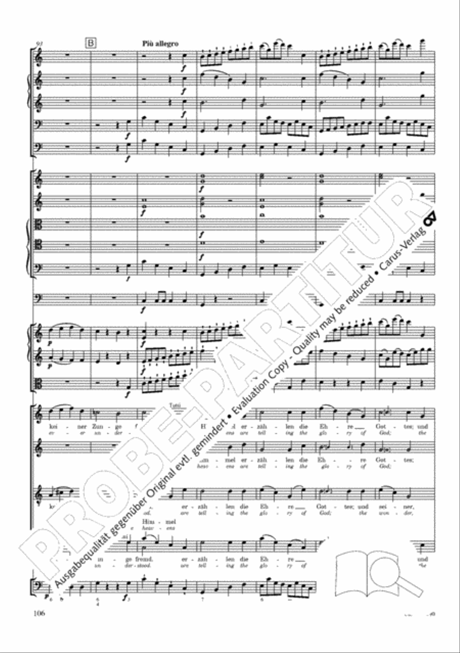 The Creation (Die Schopfung) 4-Part scores gallery preview page 126