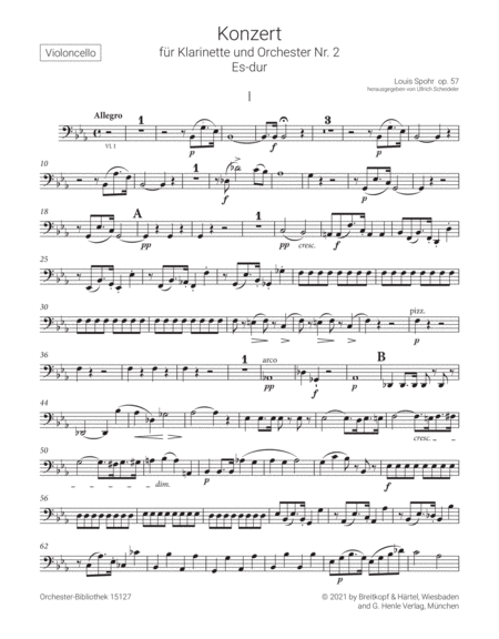 Clarinet Concerto No. 2 in E flat major Op. 57
