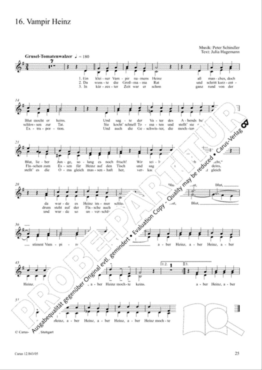 Gruselsongs, Band 1 Choir scores gallery preview page 26