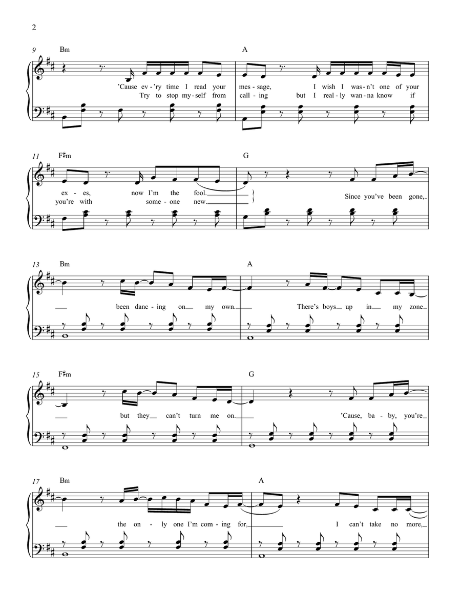 Solo (feat. Demi Lovato) Easy Piano scores gallery preview page 2