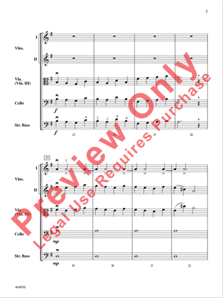 Planets in Motion String Orchestra scores gallery preview page 6