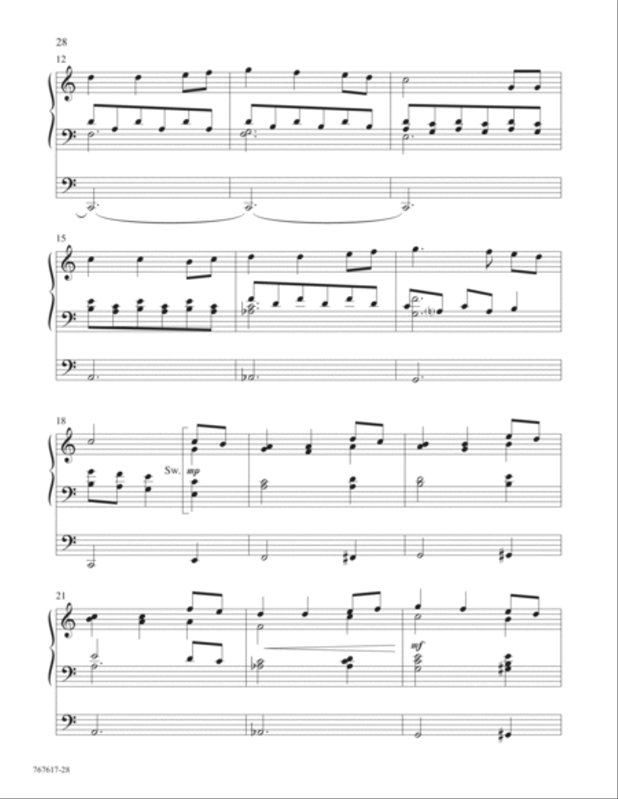 Tidings of Joy! Promises of Peace Organ Solo scores gallery preview page 14