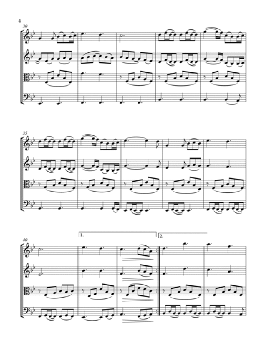A Thousand Years String Quartet scores gallery preview page 4