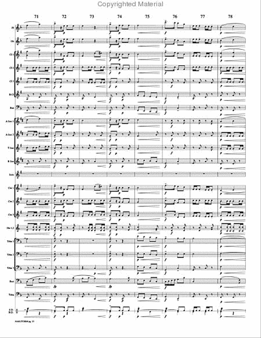 Hailstorm Hailstorm Concert Band scores gallery preview page 16