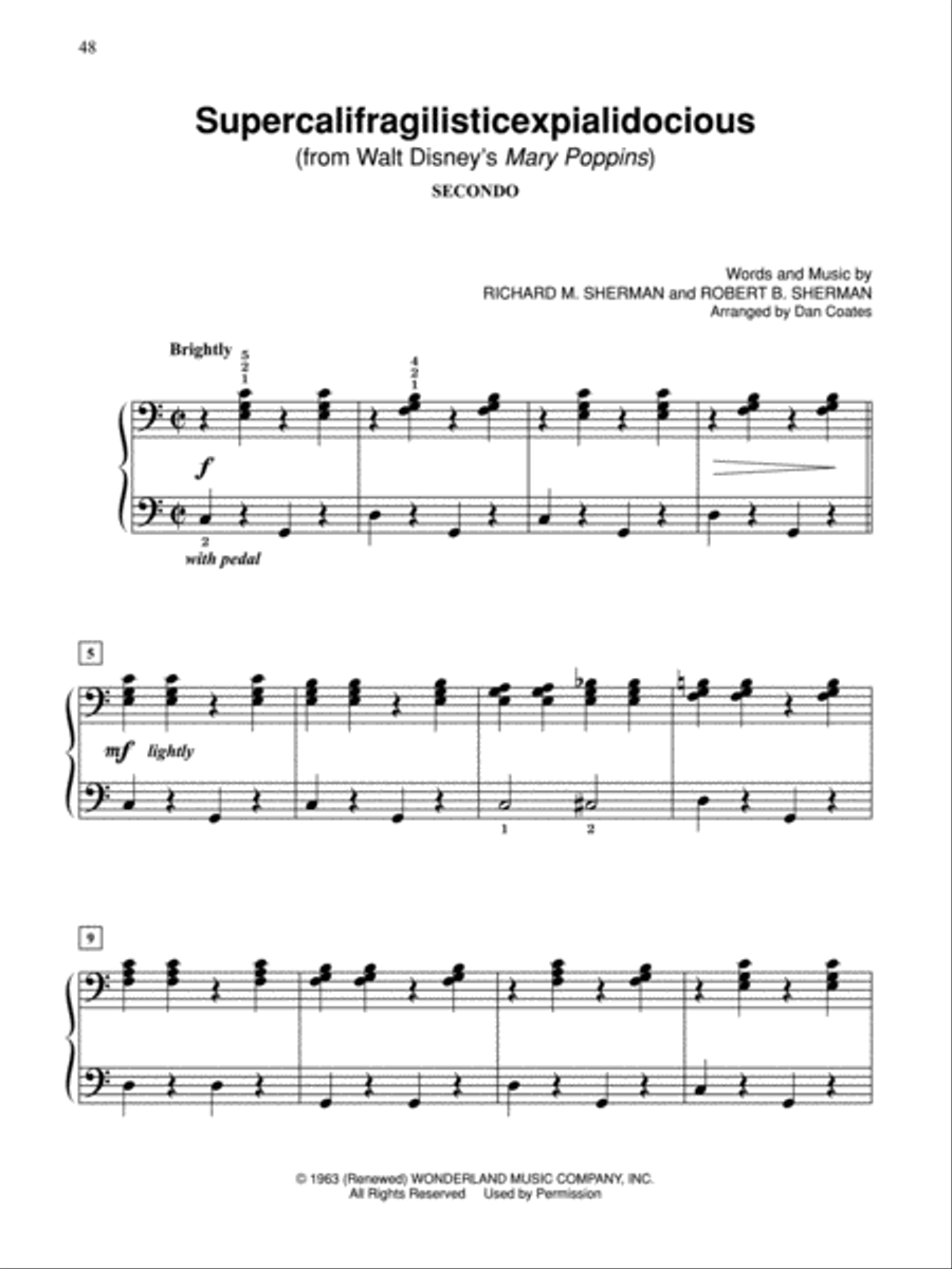 Dan Coates Popular Piano Library -- Duets from Broadway Small Ensemble scores gallery preview page 5