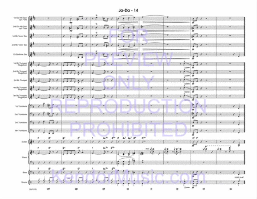 Ja-Da Jazz Ensemble scores gallery preview page 15