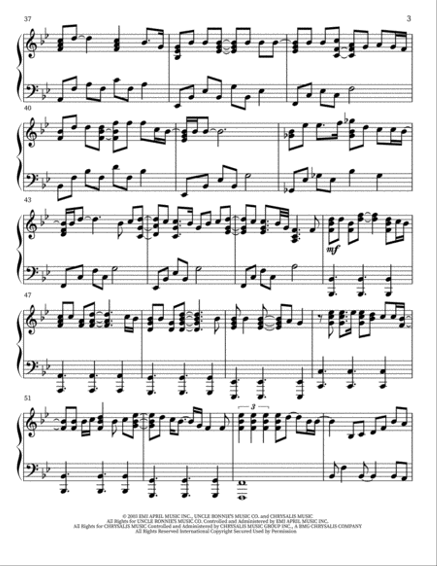 Dance With My Father Dance With My Father Piano Solo scores gallery preview page 3