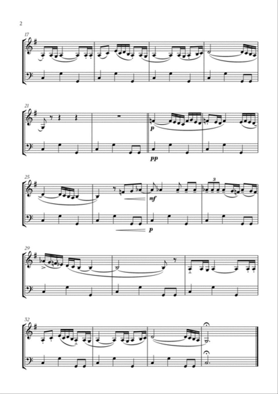 Bolero (for English Horn and Bassoon) English Horn scores gallery preview page 2