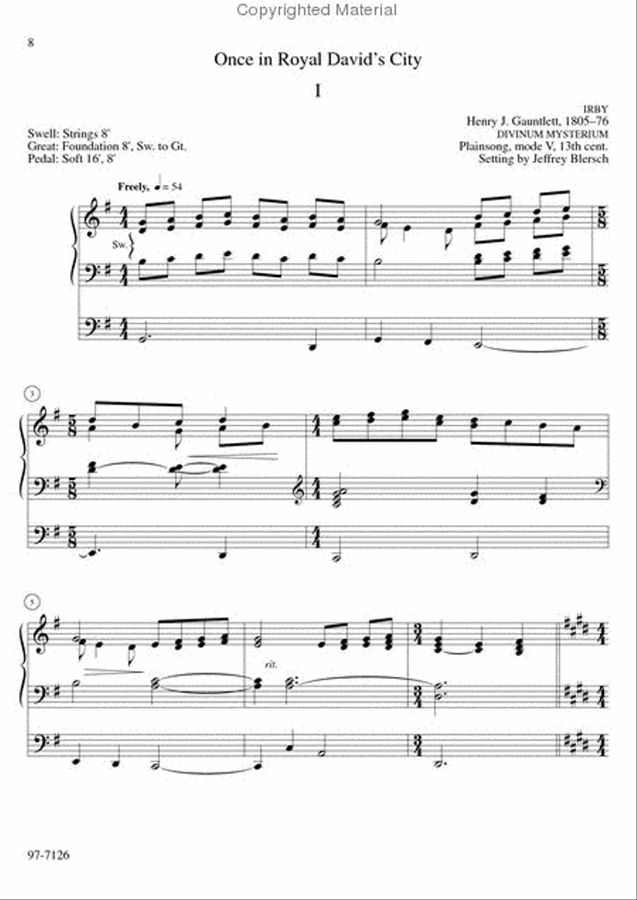 A Thousand Voices: 7 Hymn Tune Preludes, Volume 1 Voice scores gallery preview page 3