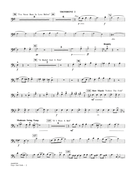 Music from Guys and Dolls (arr. Calvin Custer) - Bb Trumpet 1