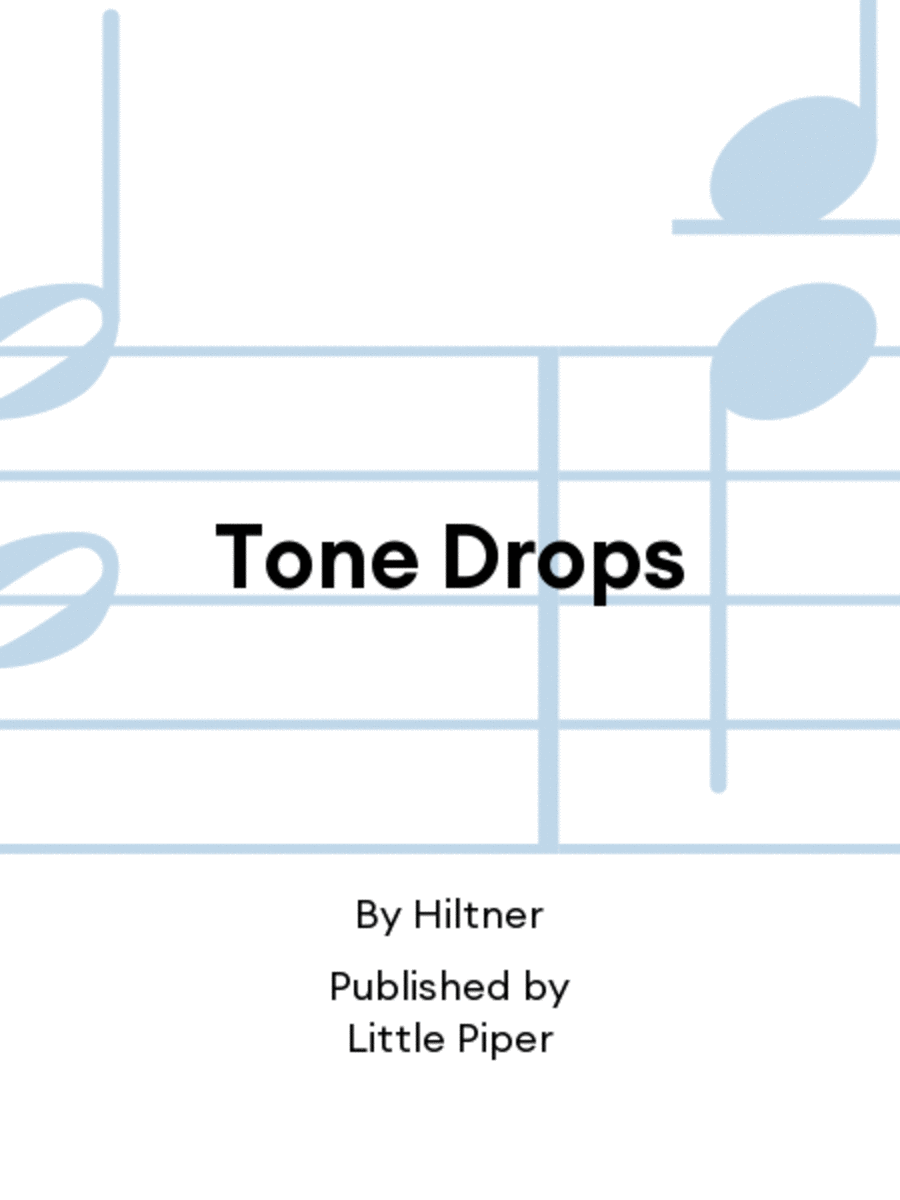 Tone Drops Flute scores gallery preview page 1