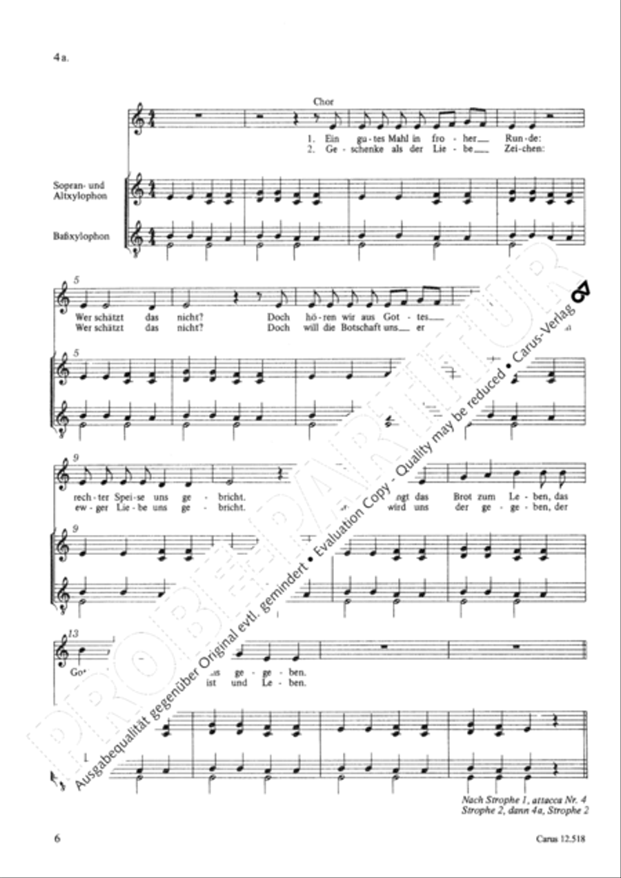 Das Weihnachtsfest Unison Choir scores gallery preview page 7
