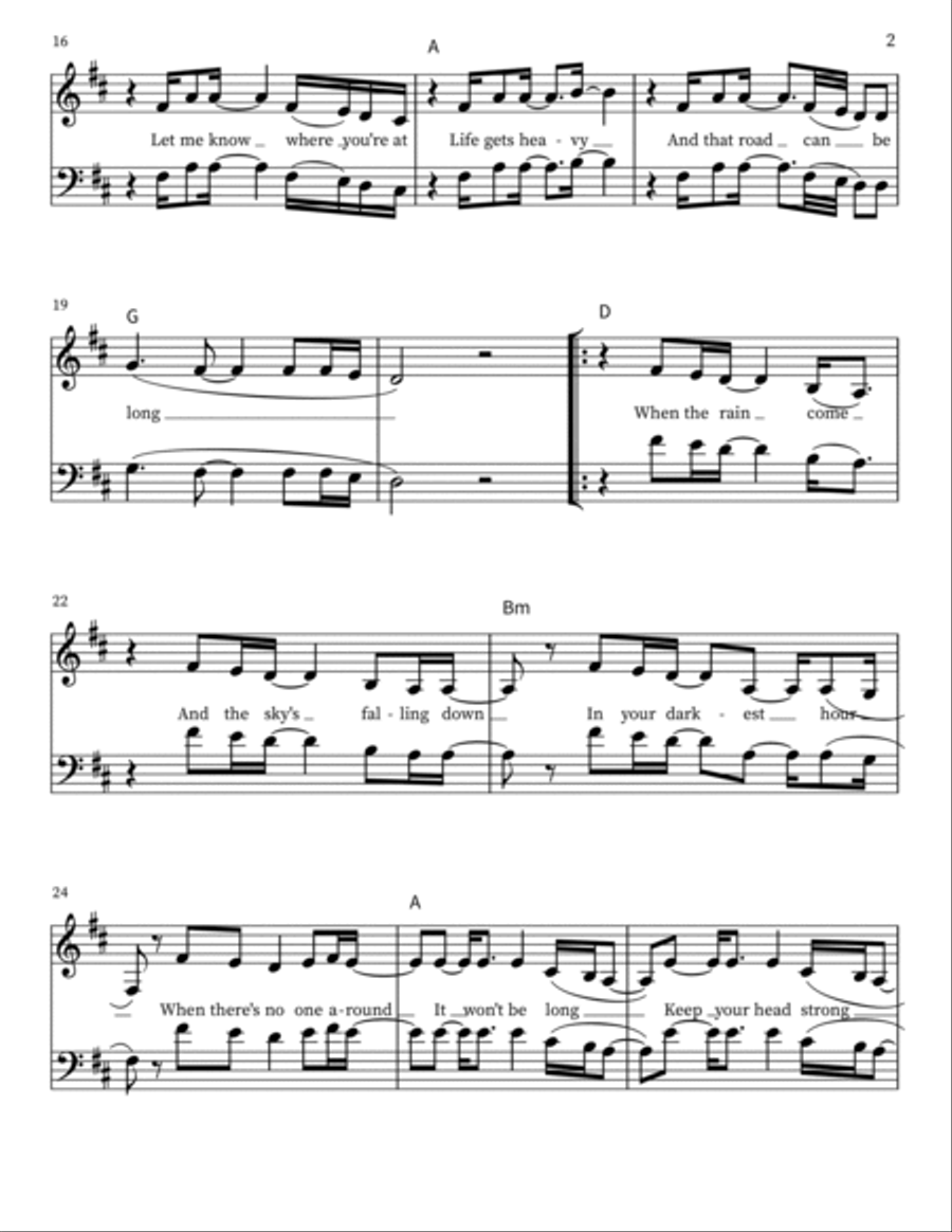 Hold On Tight Hold On Tight 3-Part scores gallery preview page 2