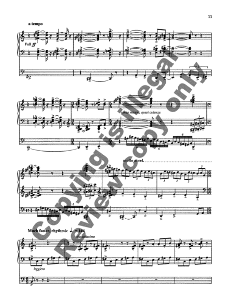 Pastorale and Toccata Organ scores gallery preview page 10