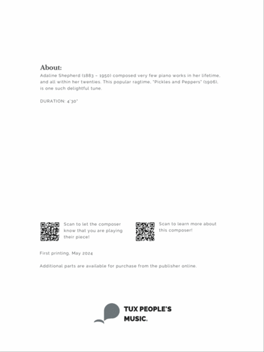 Pickles and Peppers Saxophone Quartet scores gallery preview page 3
