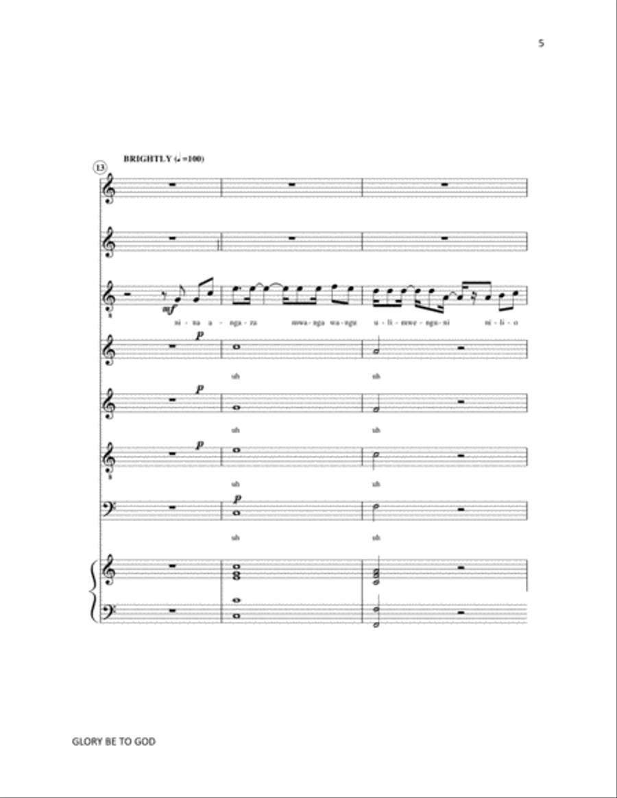BAPTISED AND SENT BAPTISED AND SENT 4-Part scores gallery preview page 5