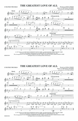 Book cover for The Greatest Love of All: Flute