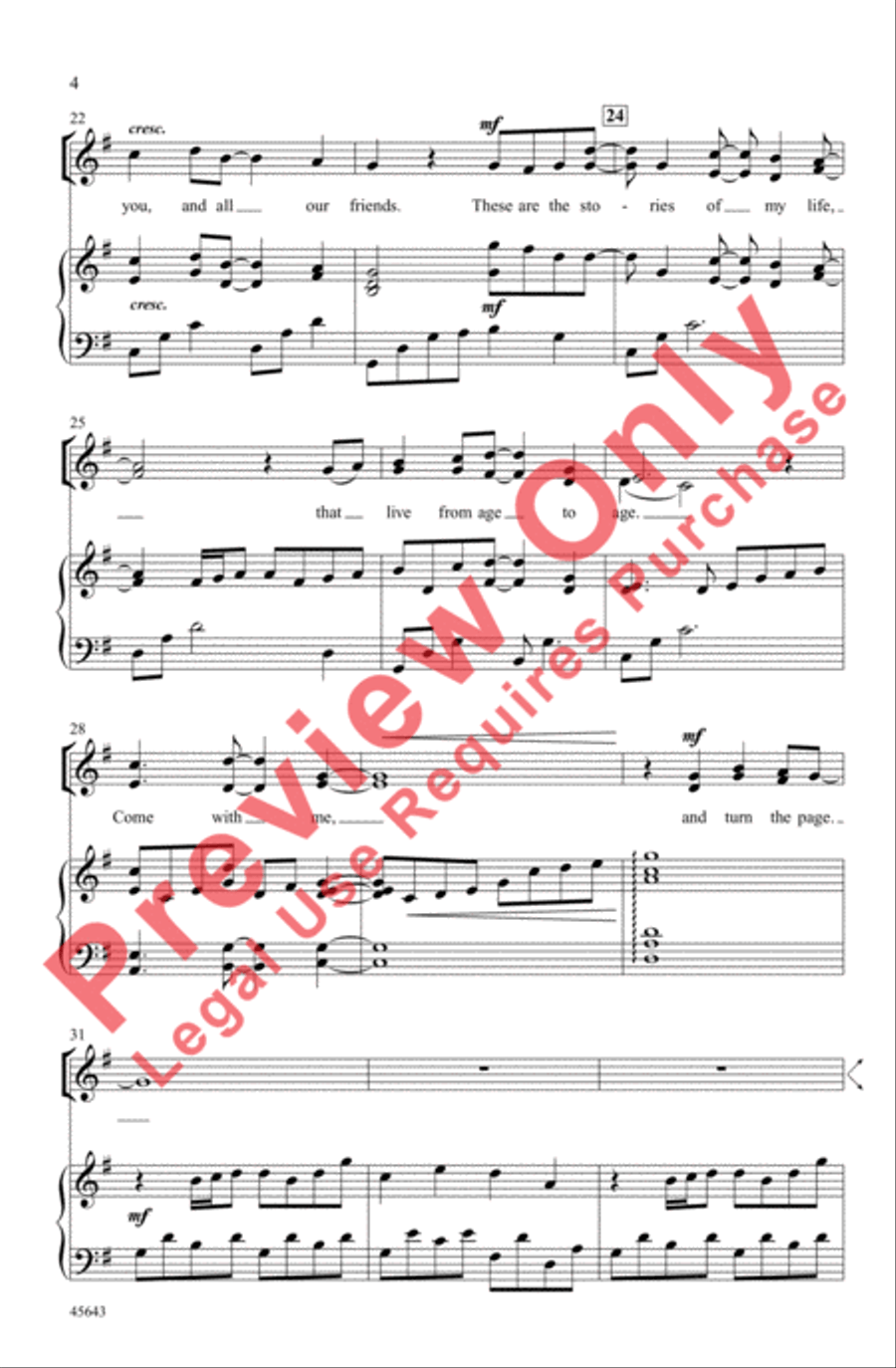 Stories of My Life Stories of My Life 2-Part scores gallery preview page 4