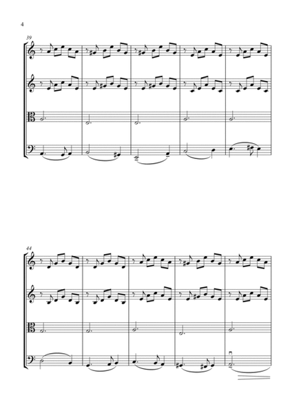 Greensleeves for String Quartet - Score and Parts